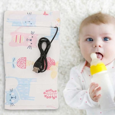 Baby Feeder Warmer Bag - Portable Travel Milk Warmer