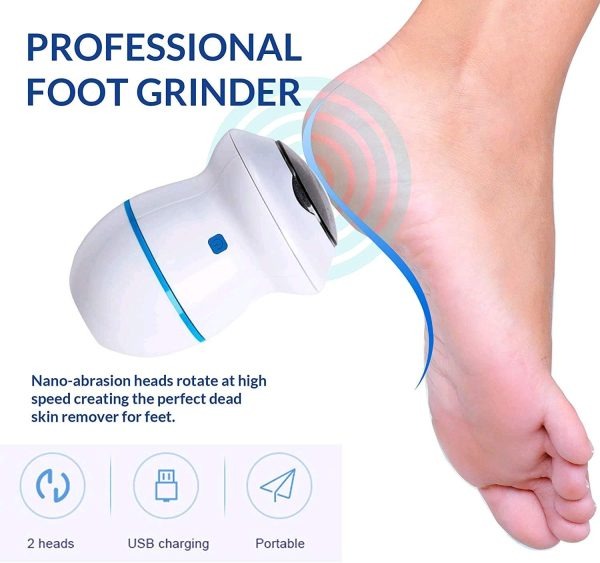 Electric Pedicure Callus Remover - Battery and USB Operated