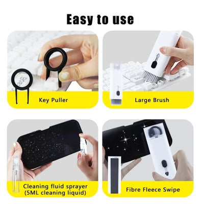 7 In 1 Kit Electronics Cleaner Brush Scalable Keyboard  Earphone Cleaning Pen Cleaner