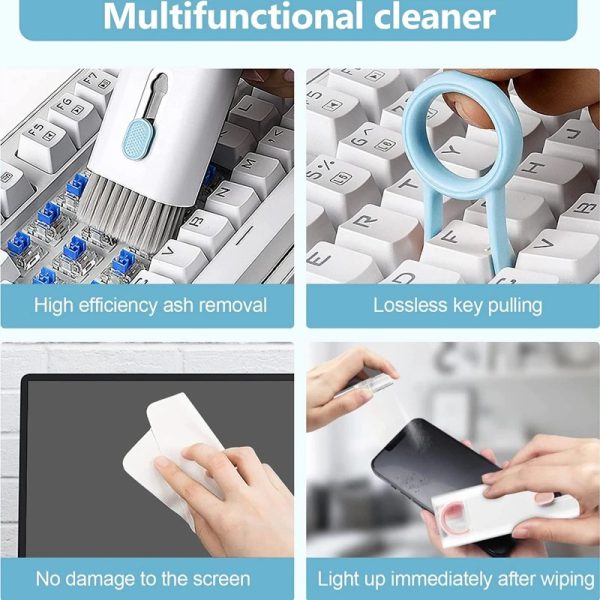 7 In 1 Kit Electronics Cleaner Brush Scalable Keyboard  Earphone Cleaning Pen Cleaner